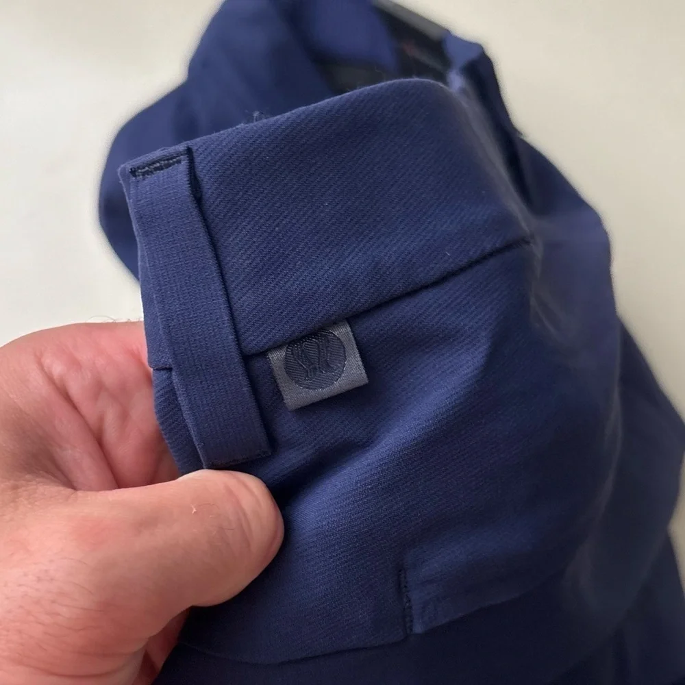 Lululemon Men’s Commission Golf Pant 34x27 Blue New Classic Tapered
